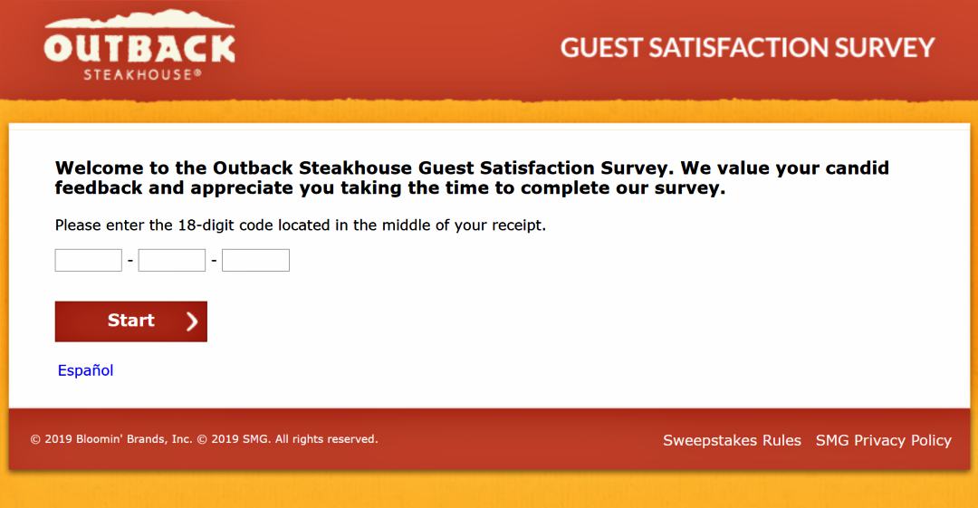 Telloutback.com - Win $1000 Cash - Outback Steakhouse Survey